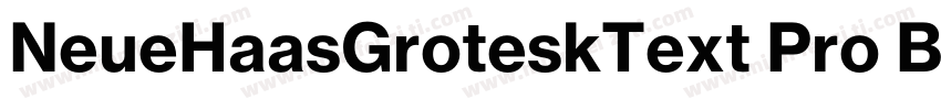 NeueHaasGroteskText Pro Bold字体转换